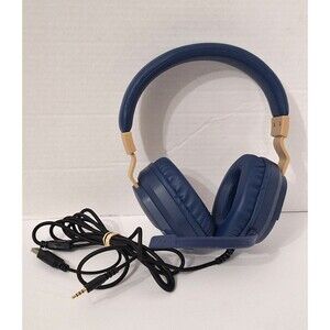 ELCTHUNDER Gaming Headset with Microphone Wired Blue Adjustable Gamer